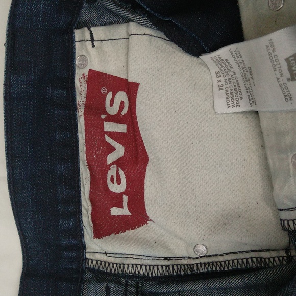 Levi's 597 men's casual low rise boot cut medium wash denim jeans sz 33×34 - Picture 10 of 16